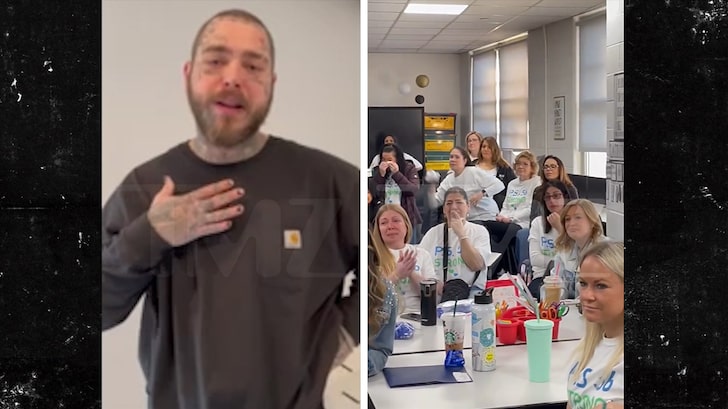Post Malone Sends Surprise Video Honoring Late Staten Island, NY, Principal